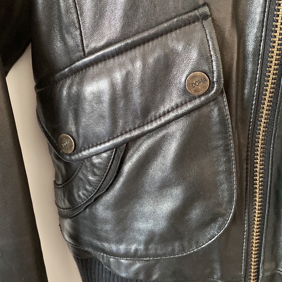 Doma leather bomber jacket - Picture 5 of 8